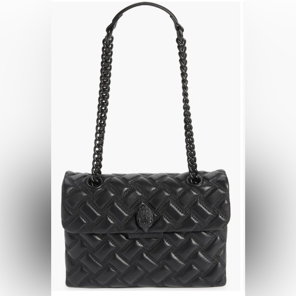 KURT GEIGER LONDON BLACK KENSINGTON DRENCH BAG
